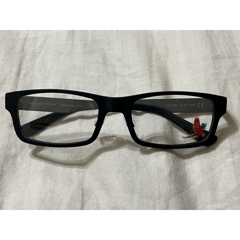 Maui Jim MJO 2405-02M Eyeglasses Glasses Matte Black Rubber Gunmetal 52-19-135
